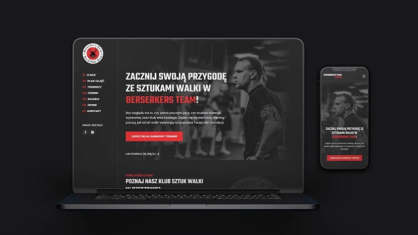 Pierwszy krok na matę.